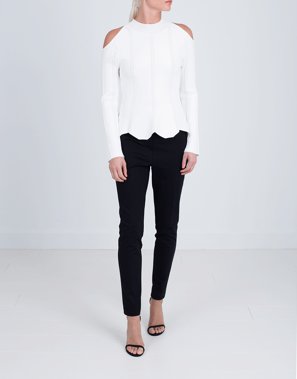 SIMKHAI-Cable Knit Top-