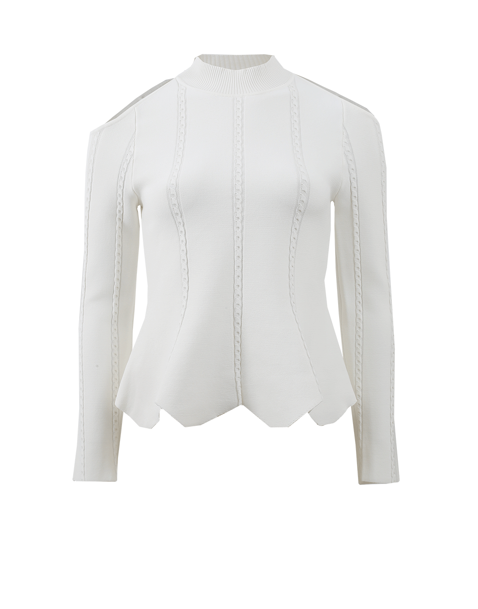 SIMKHAI-Cable Knit Top-