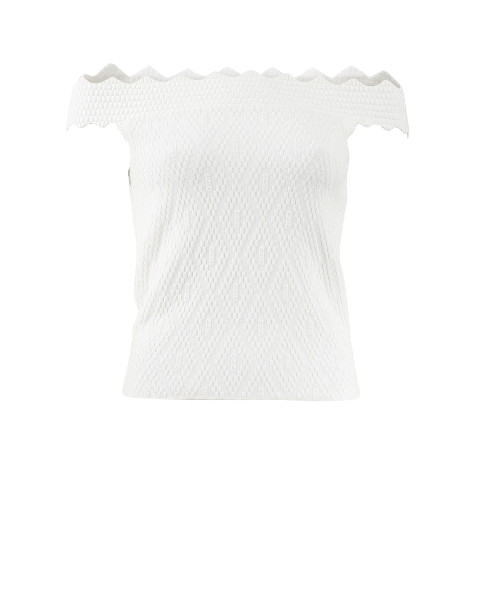 SIMKHAI-Diamond Texture Bandeau Top-