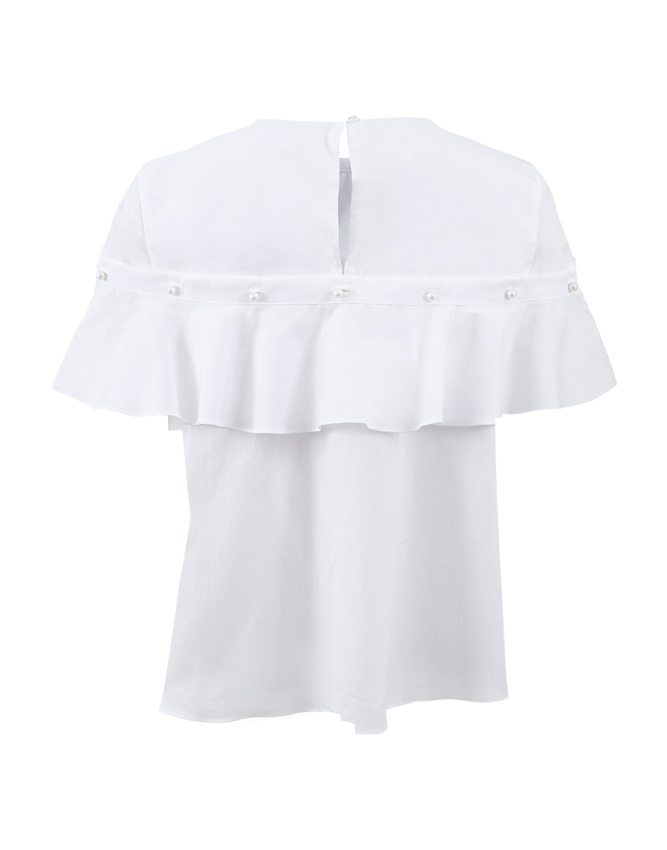 SIMKHAI-Pearl Ruffle Top-
