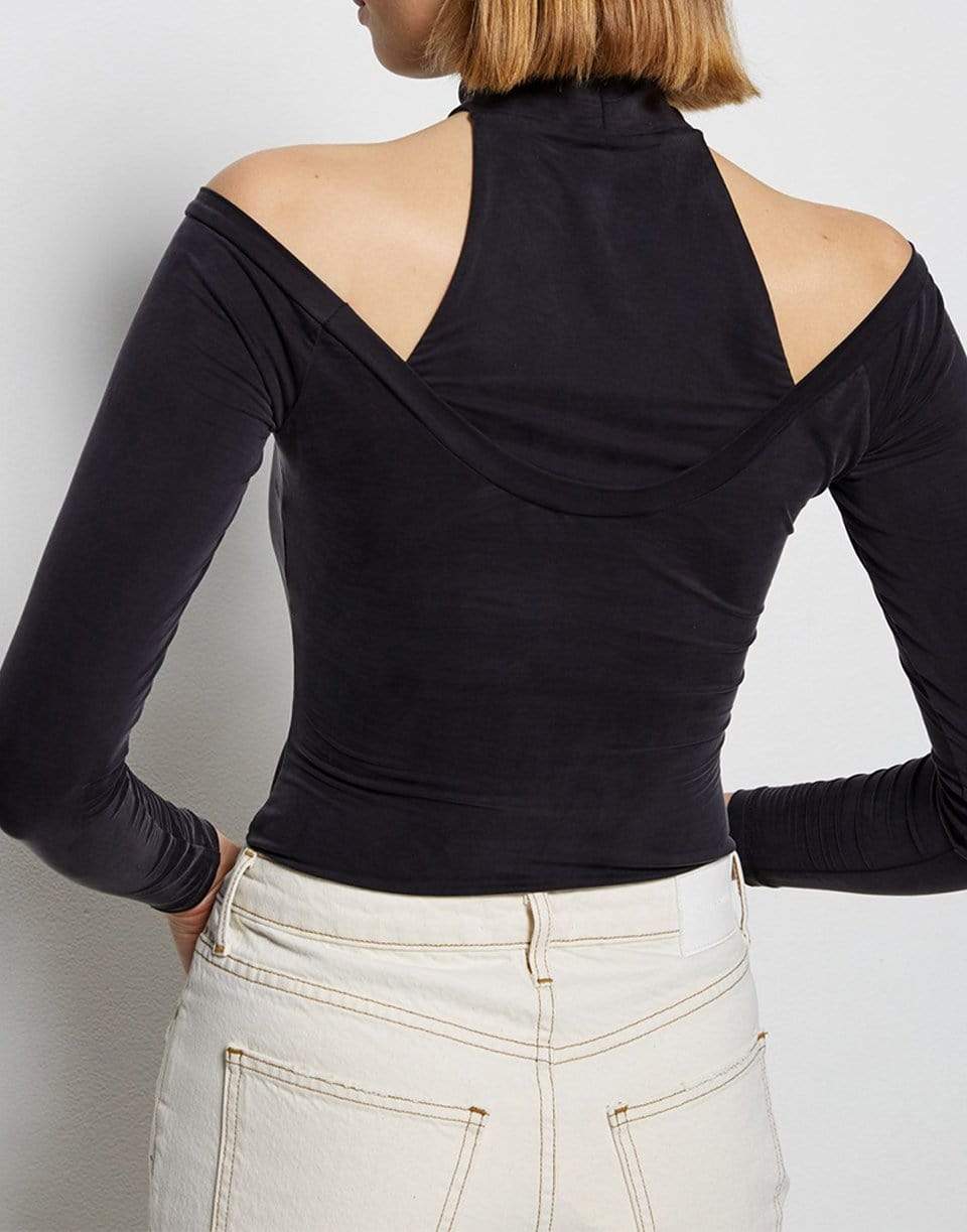 SIMKHAI-Kassidy Eco Long Sleeve Turtleneck Top-