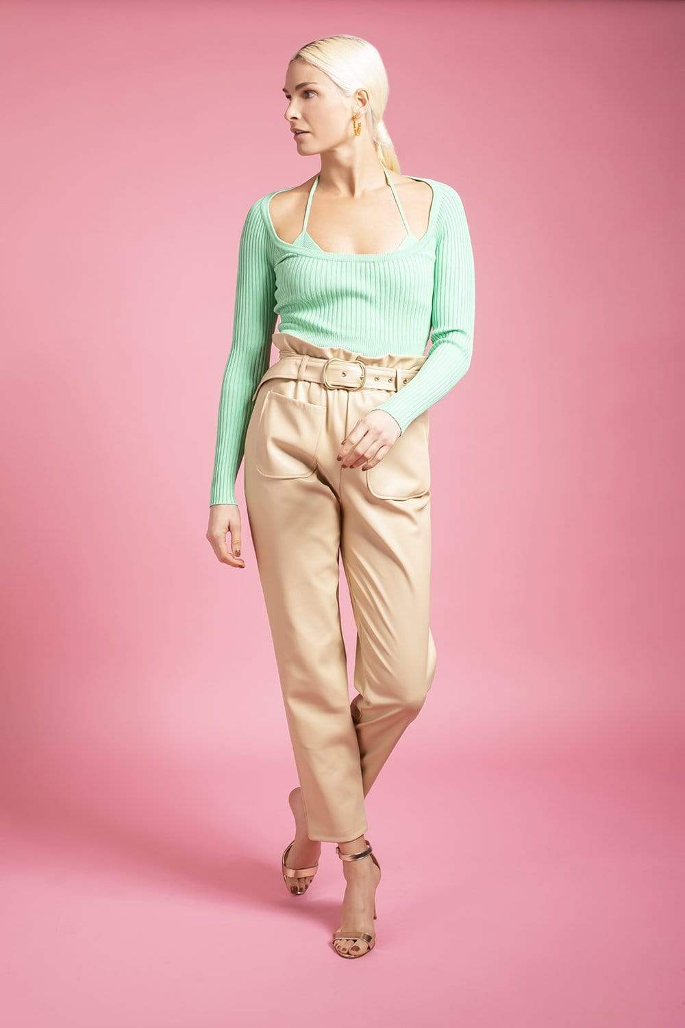 SIMKHAI-Jayline Compact Pullover - Kiwi-