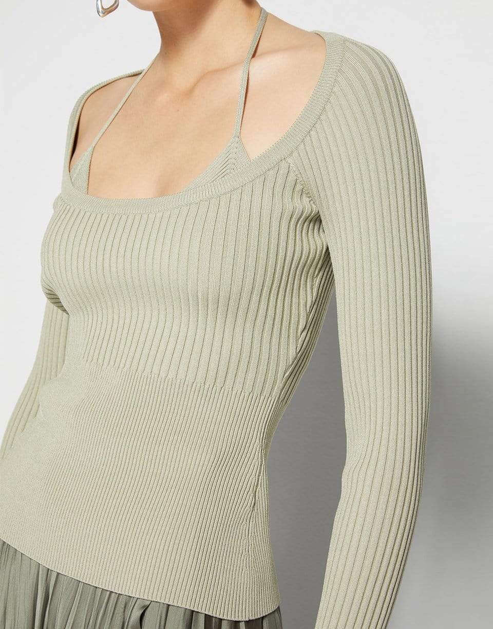 SIMKHAI-Jayline Compact Pullover - Marsh-