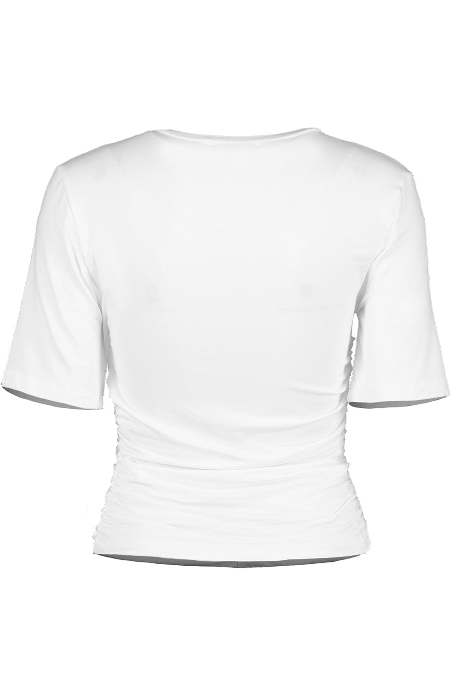 SIMKHAI-Tansy Ruched Bustier Tee - White-
