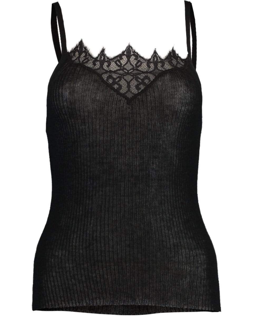 SIMKHAI-Black Rylee Cashmere Tank-