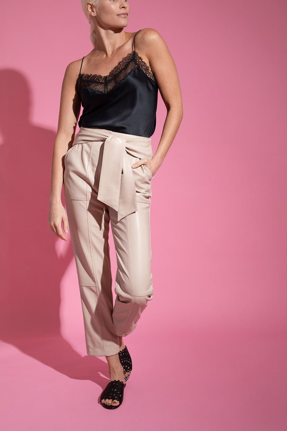 SIMKHAI-Erika Silk Lace Cami-