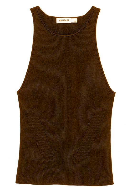 Reza Tank-CHOCOLATE-XS-CLOTHINGTOPTANK-SIMKHAI
