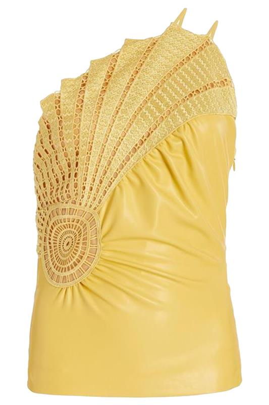 SIMKHAI-Abolene Fossil Guipere Top-