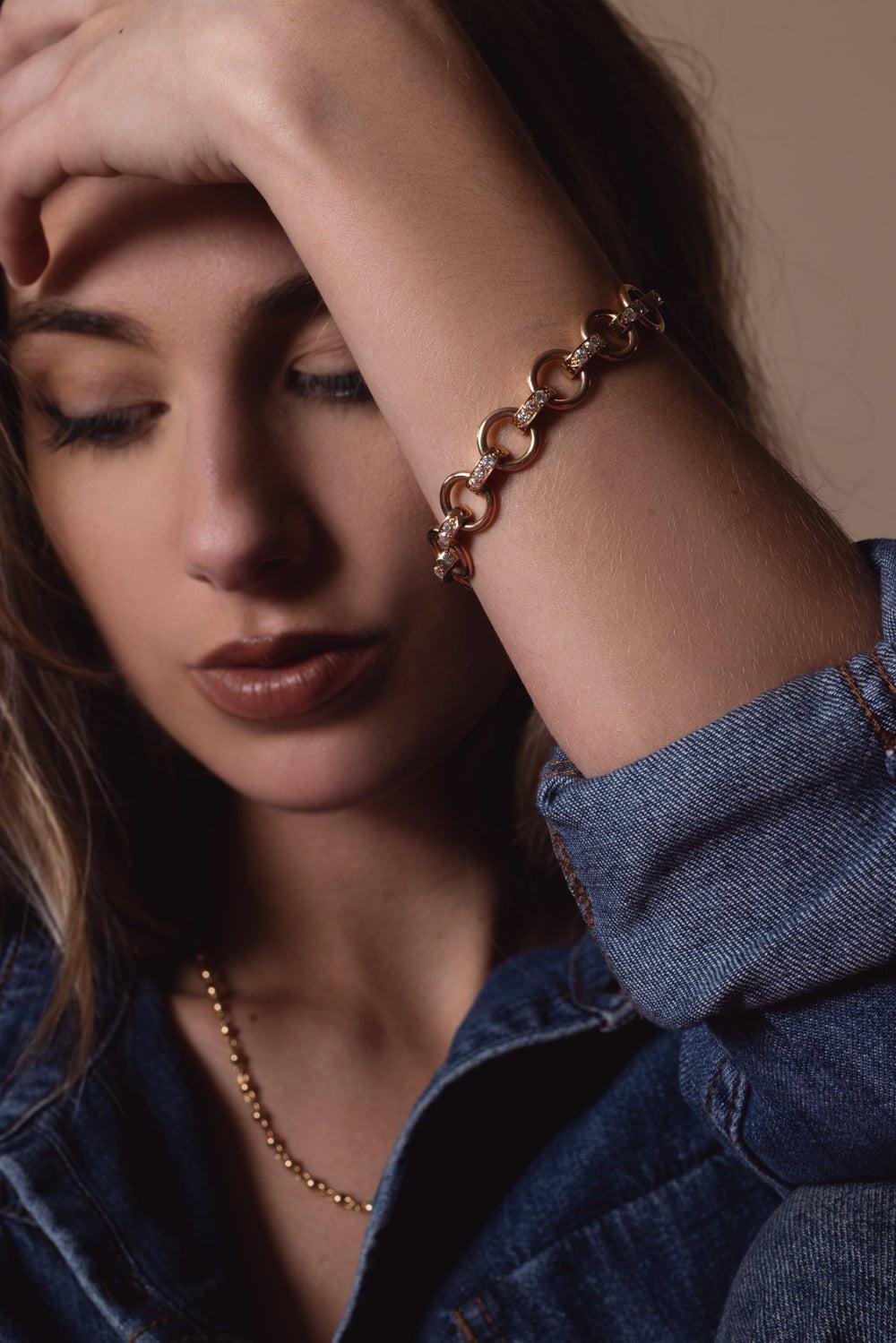 SINGLE STONE-Astrid Bracelet-ROSE GOLD