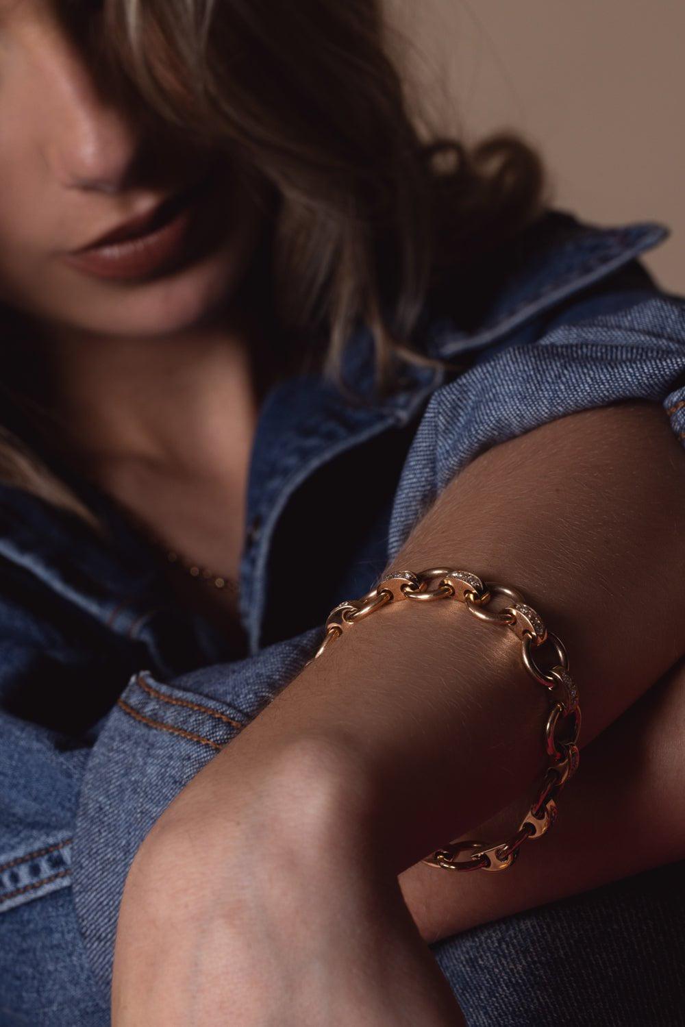 SINGLE STONE-Astrid Bracelet-ROSE GOLD