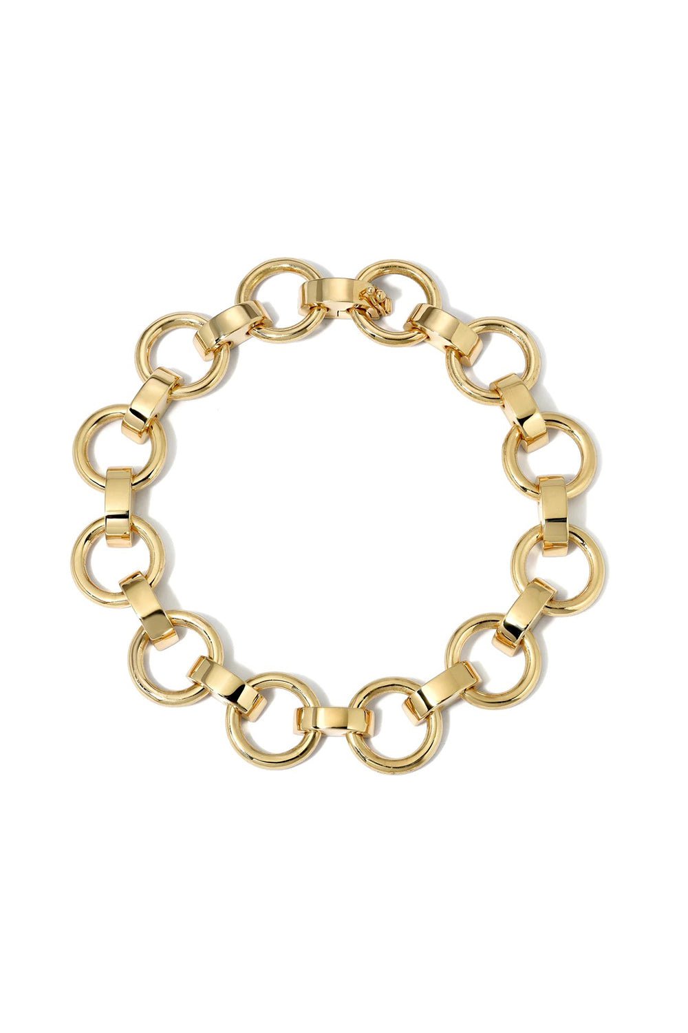 SINGLE STONE-Astrid Plain Bracelet-YELLOW GOLD