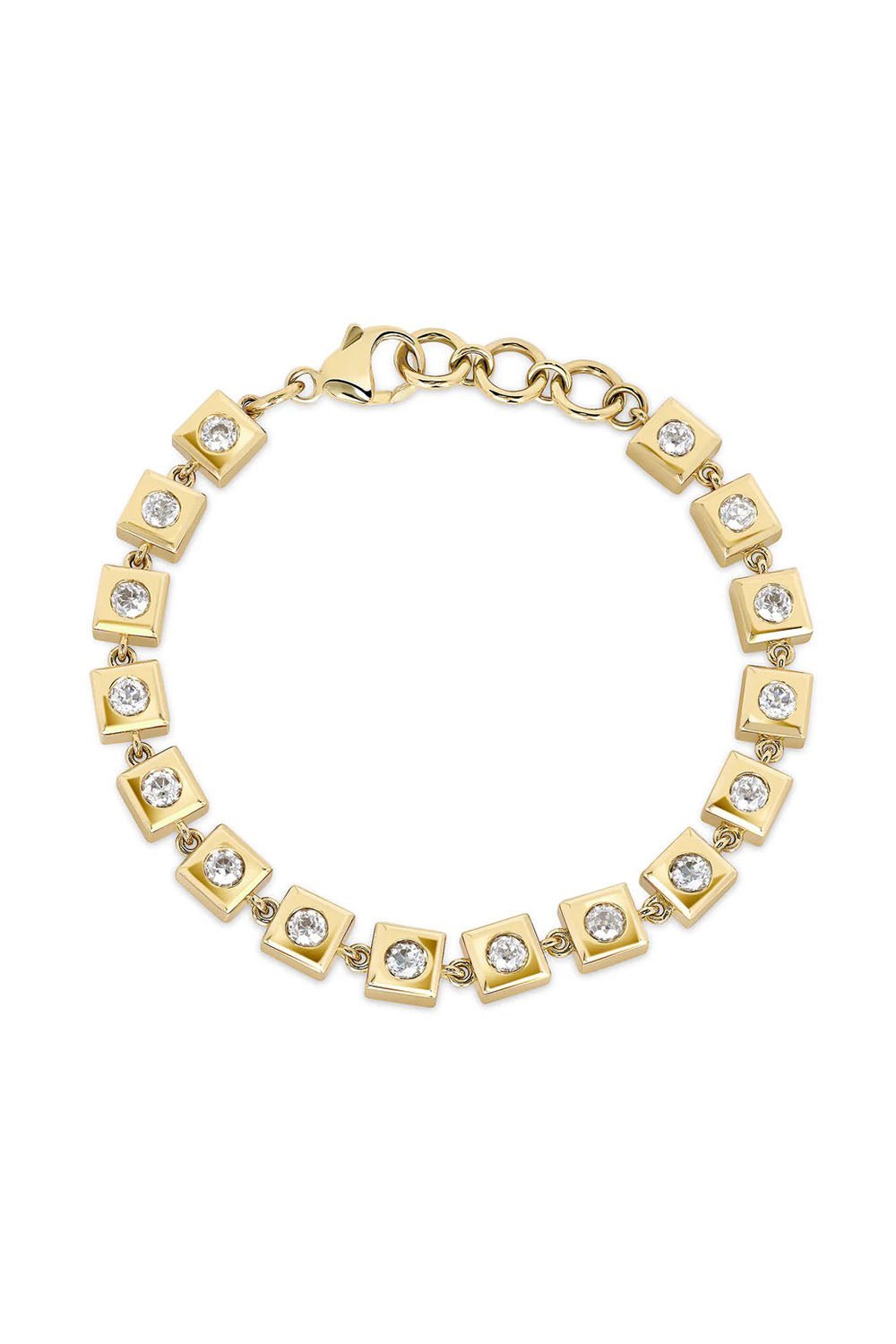 SINGLE STONE-Hudson Bracelet-YELLOW GOLD