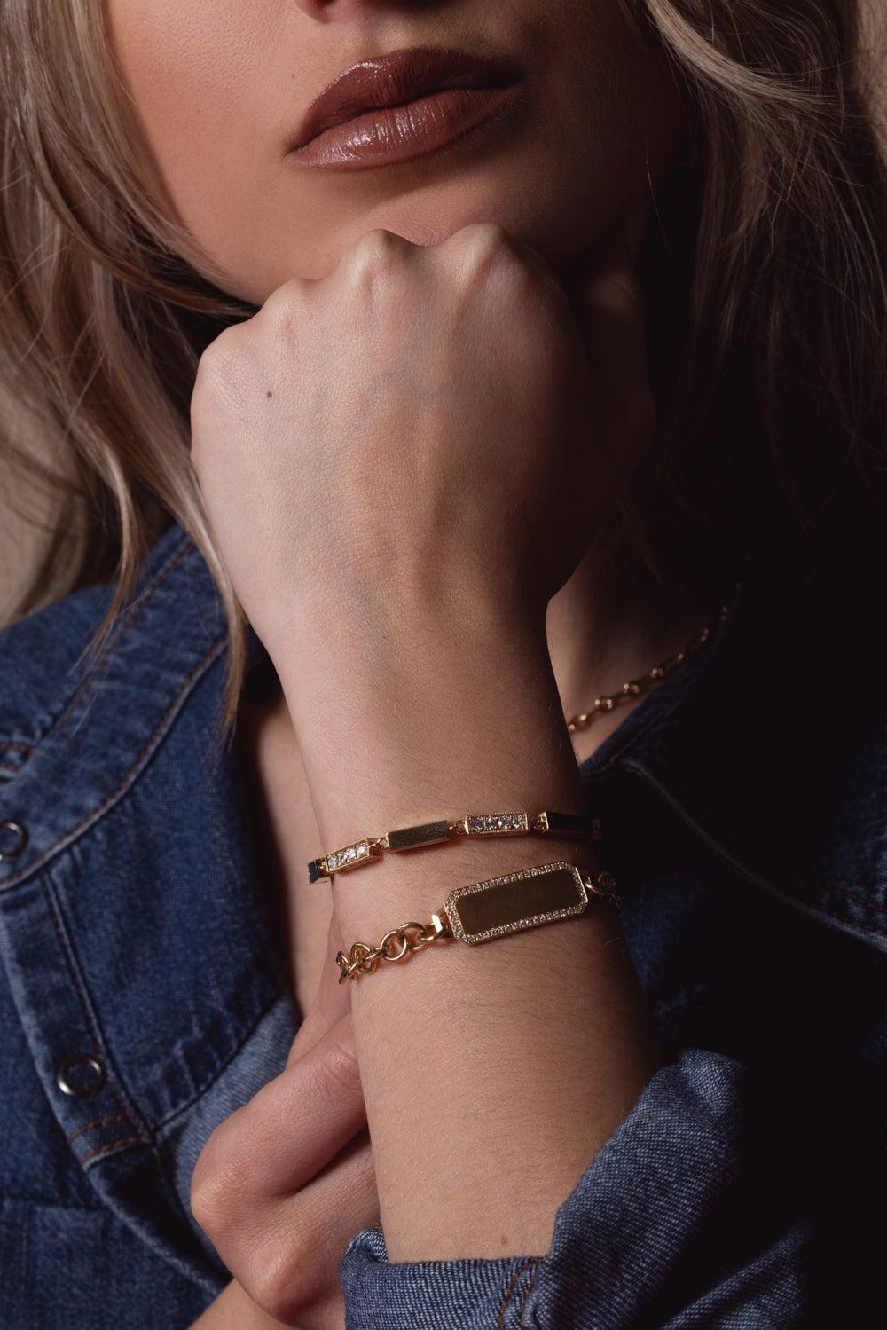 SINGLE STONE-Giana Bracelet-YELLOW GOLD