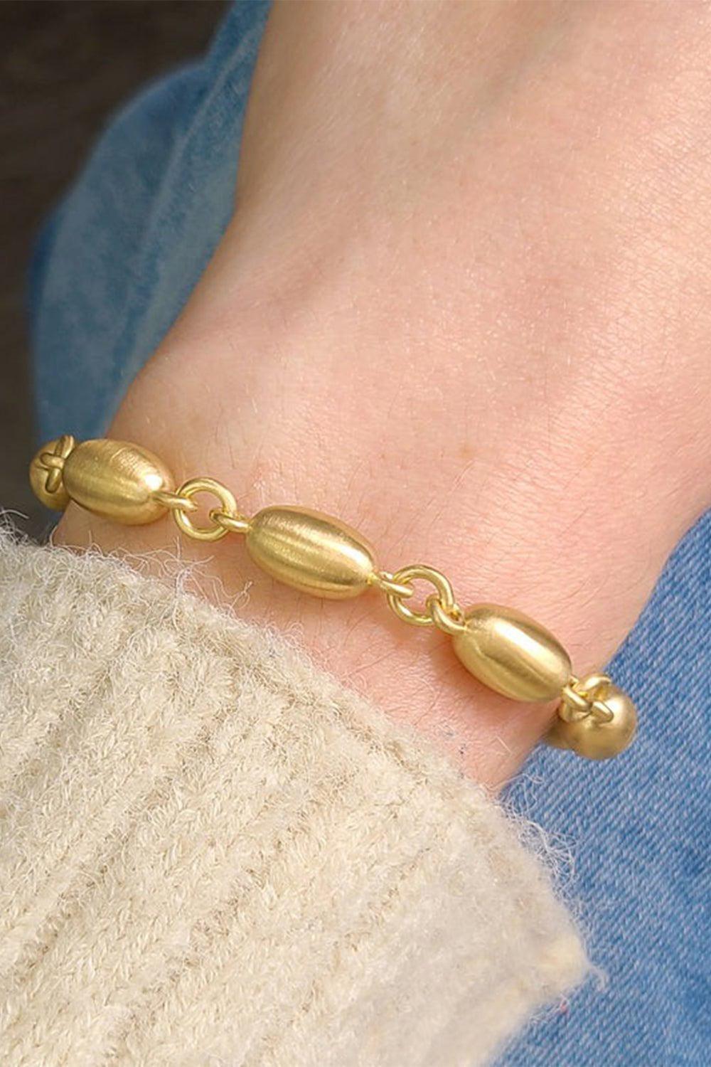 SINGLE STONE-Dorothy Luxe Bracelet-YELLOW GOLD