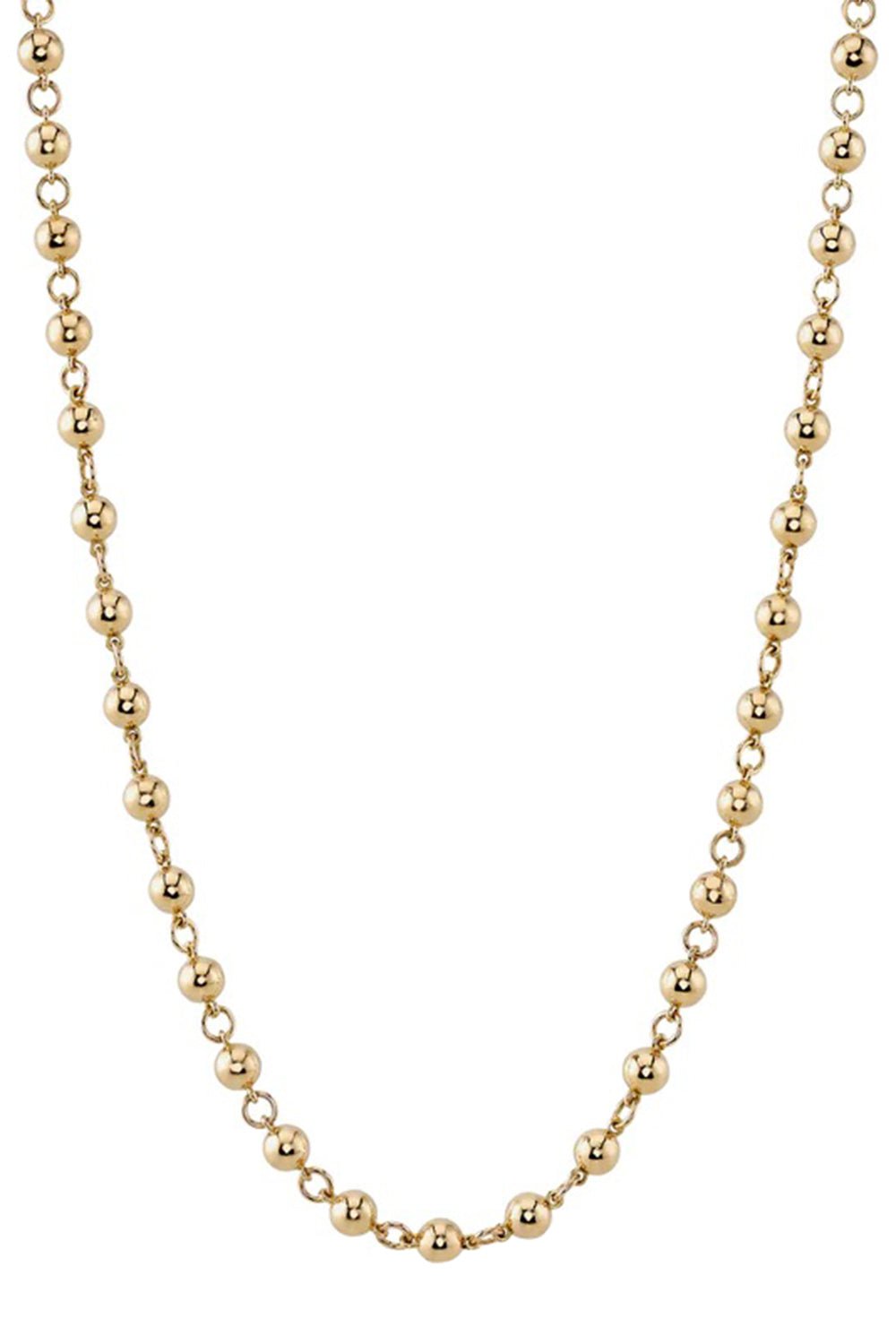 SINGLE STONE-Mirella Necklace-YELLOW GOLD