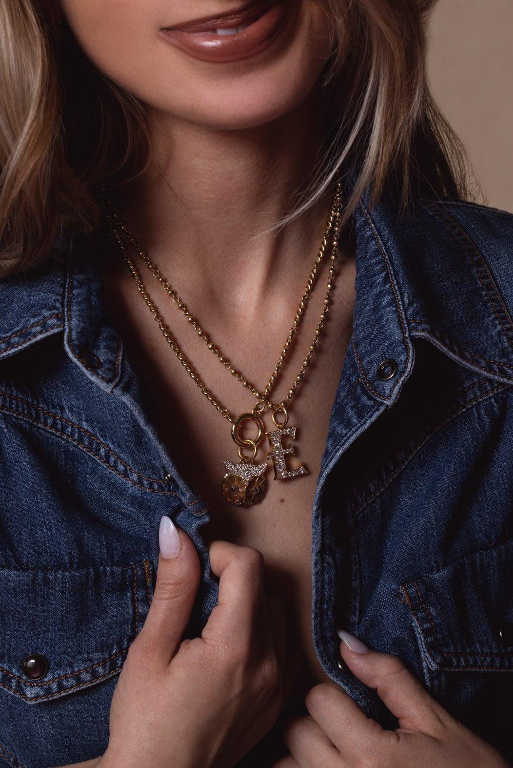 SINGLE STONE-Rosary Chain-YELLOW GOLD