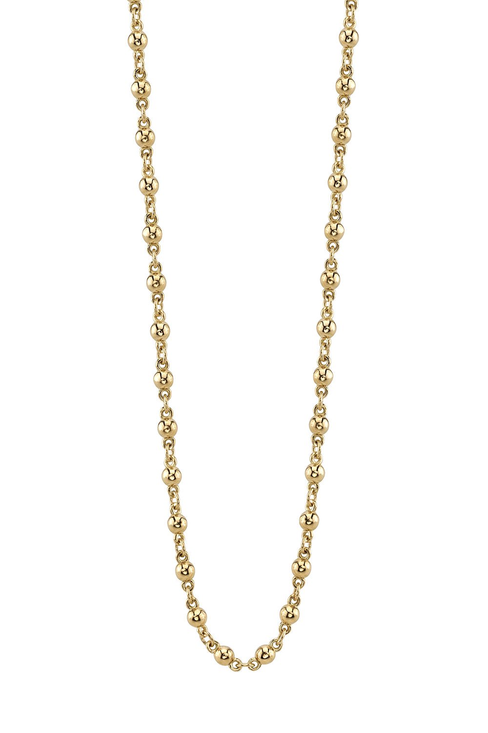 SINGLE STONE-Rosary Chain-YELLOW GOLD
