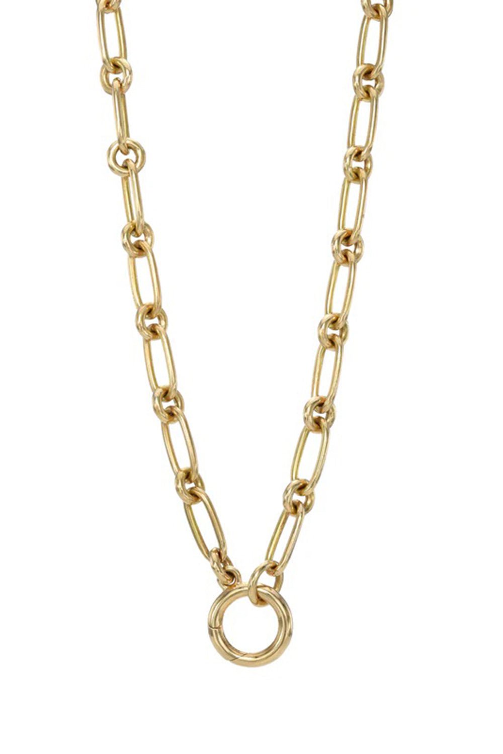 SINGLE STONE-Lo Annex Necklace-YELLOW GOLD