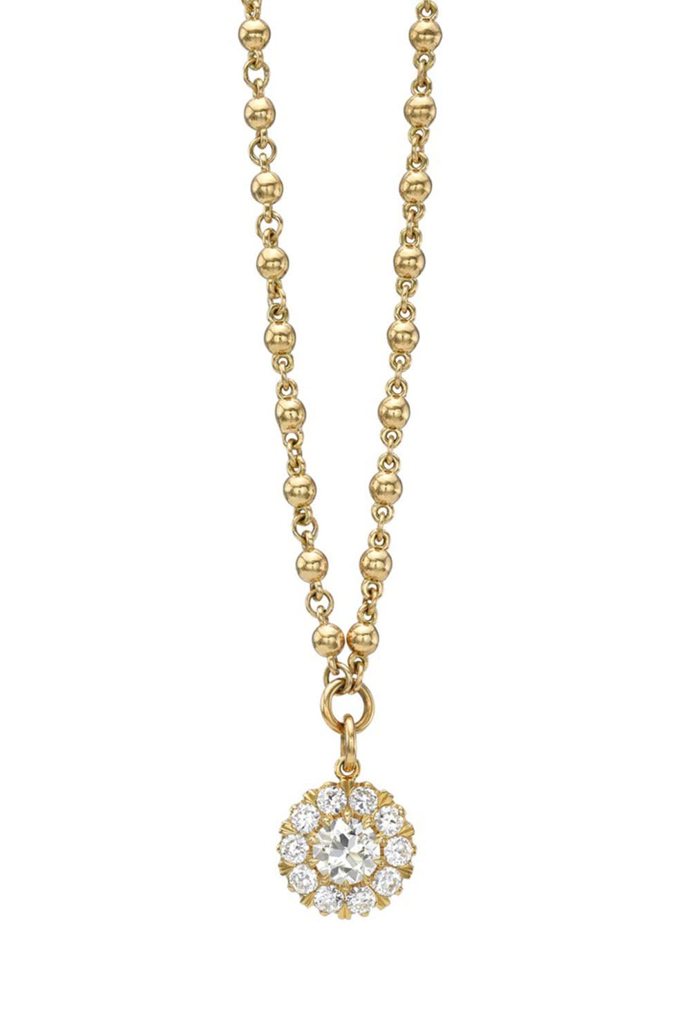 SINGLE STONE-Talia Necklace-YELLOW GOLD