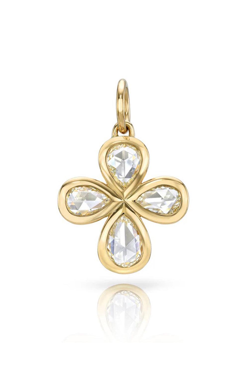 Diamond Rosemary Pendant-YELLOW GOLD-JEWELRYFINE JEWELPENDANT-SINGLE STONE