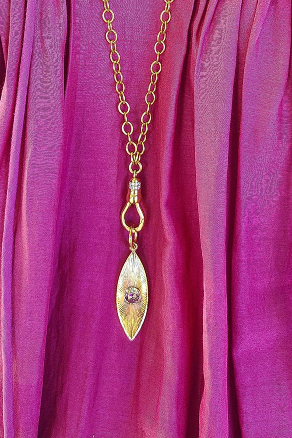 SINGLE STONE-Naya Pendant-YELLOW GOLD