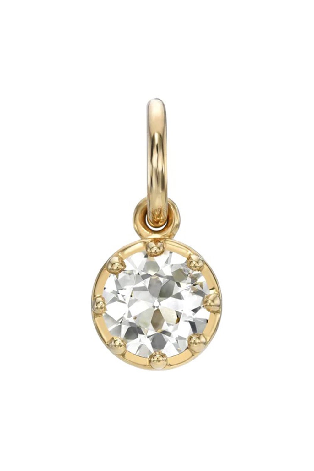 SINGLE STONE-Polly Pendant-YELLOW GOLD