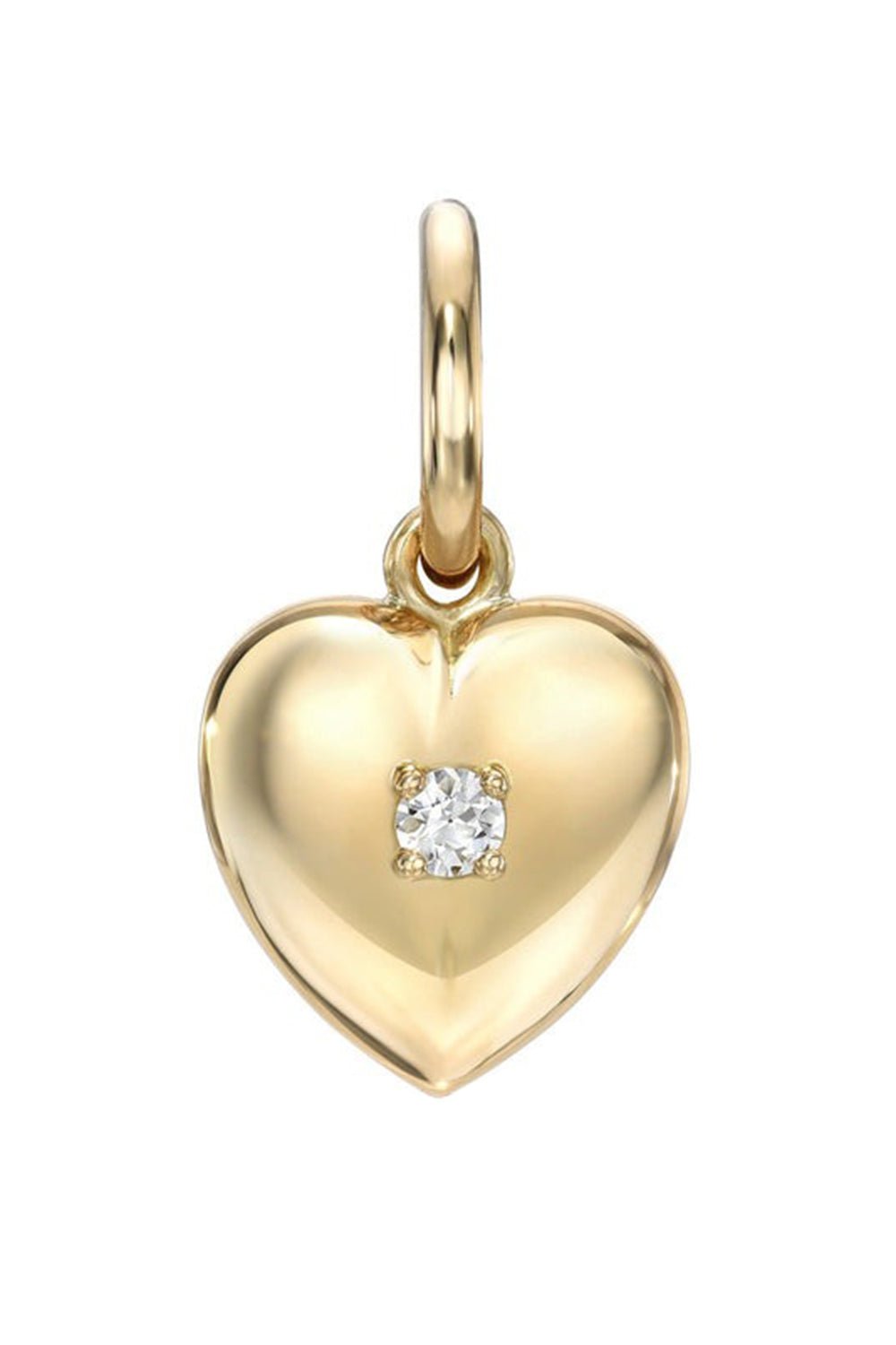 SINGLE STONE-Viola Diamond Pendant-YELLOW GOLD