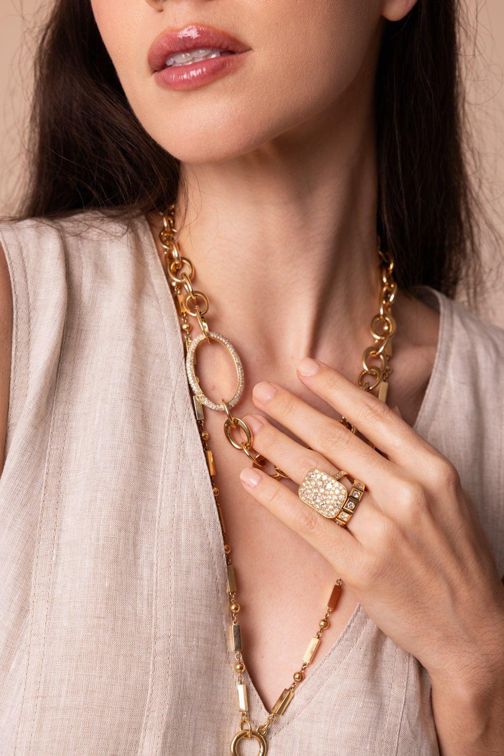 SINGLE STONE-Hudson Ring-YELLOW GOLD