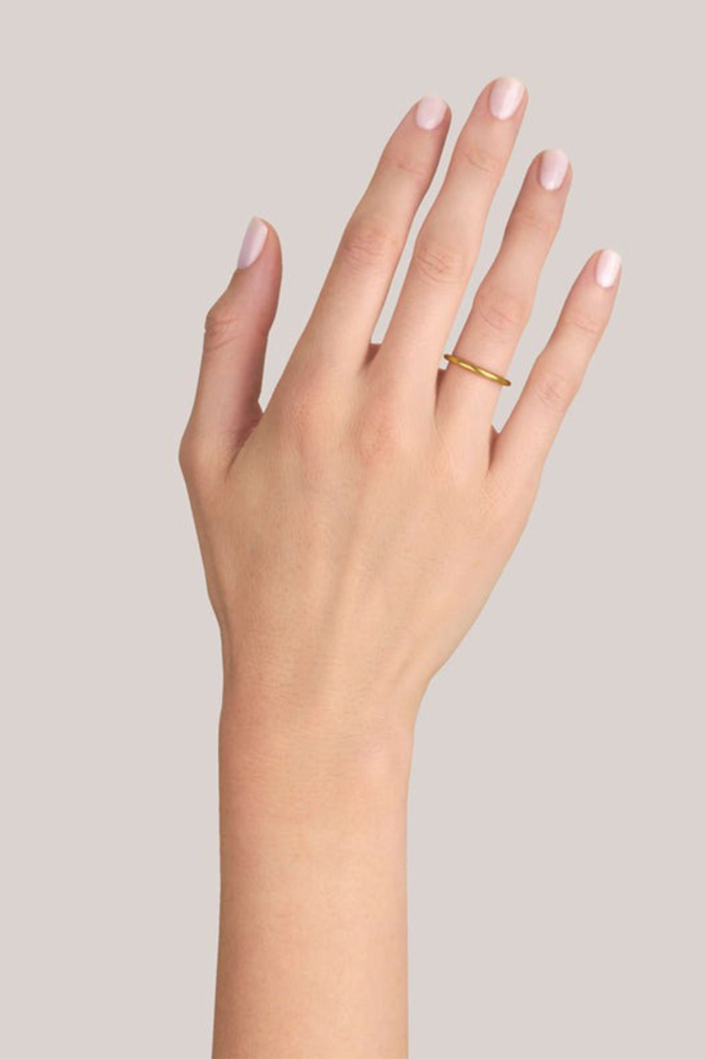 SINGLE STONE-Small Leda Ring-YELLOW GOLD