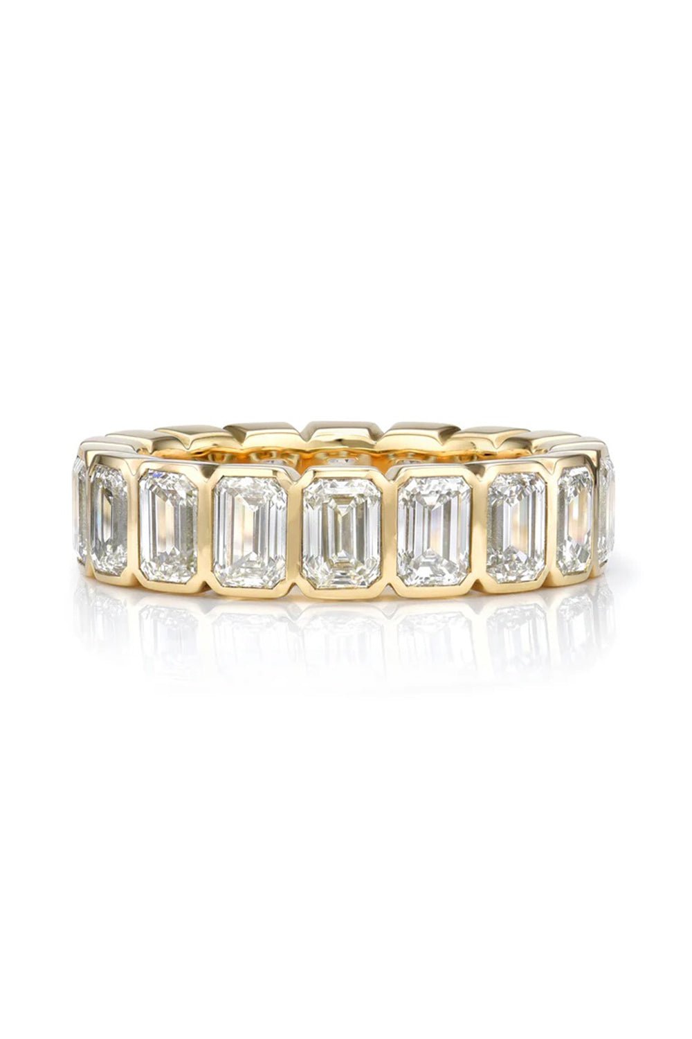 SINGLE STONE-Athena Large Ring-YELLOW GOLD