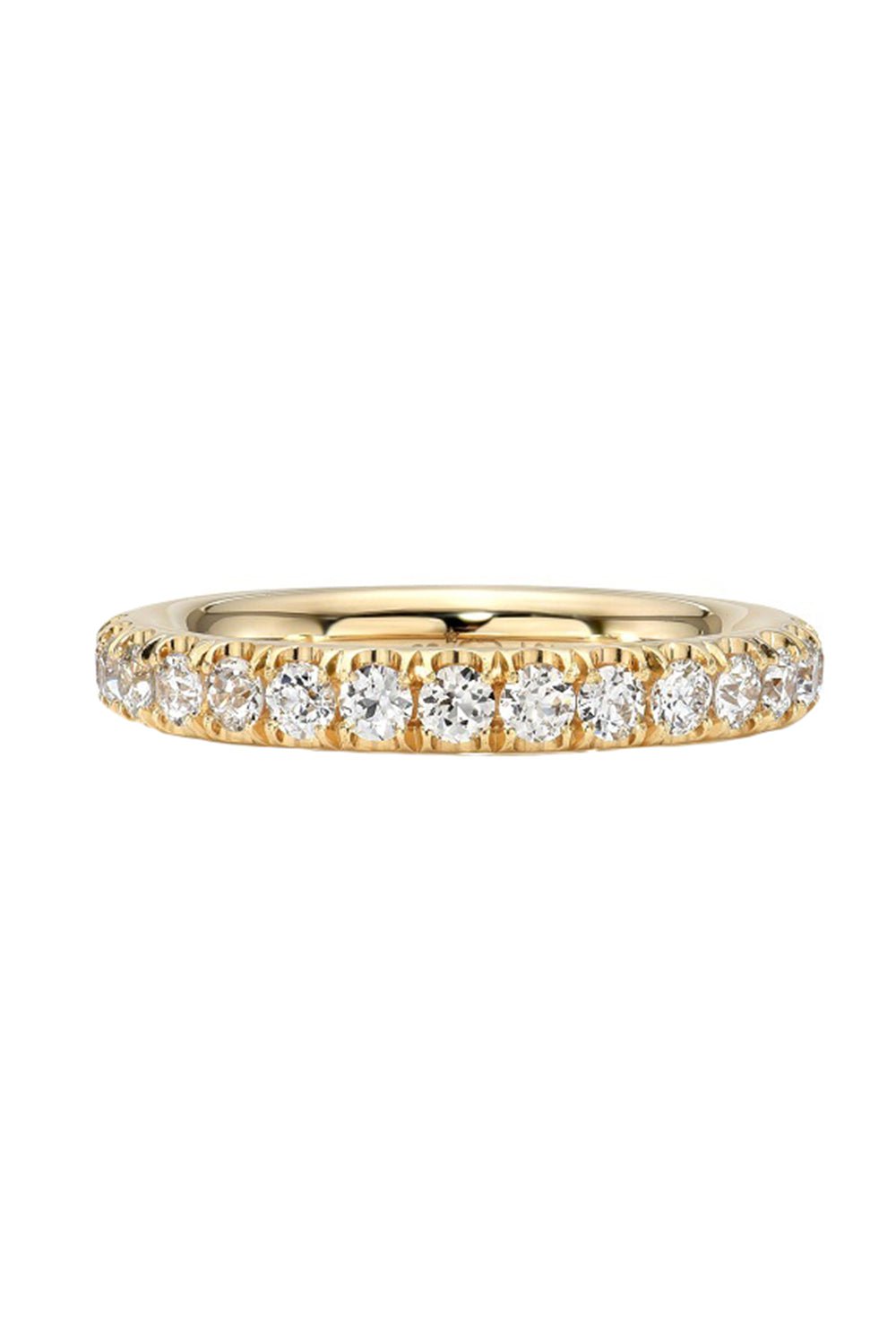 SINGLE STONE-Leda Eternity Band-YELLOW GOLD