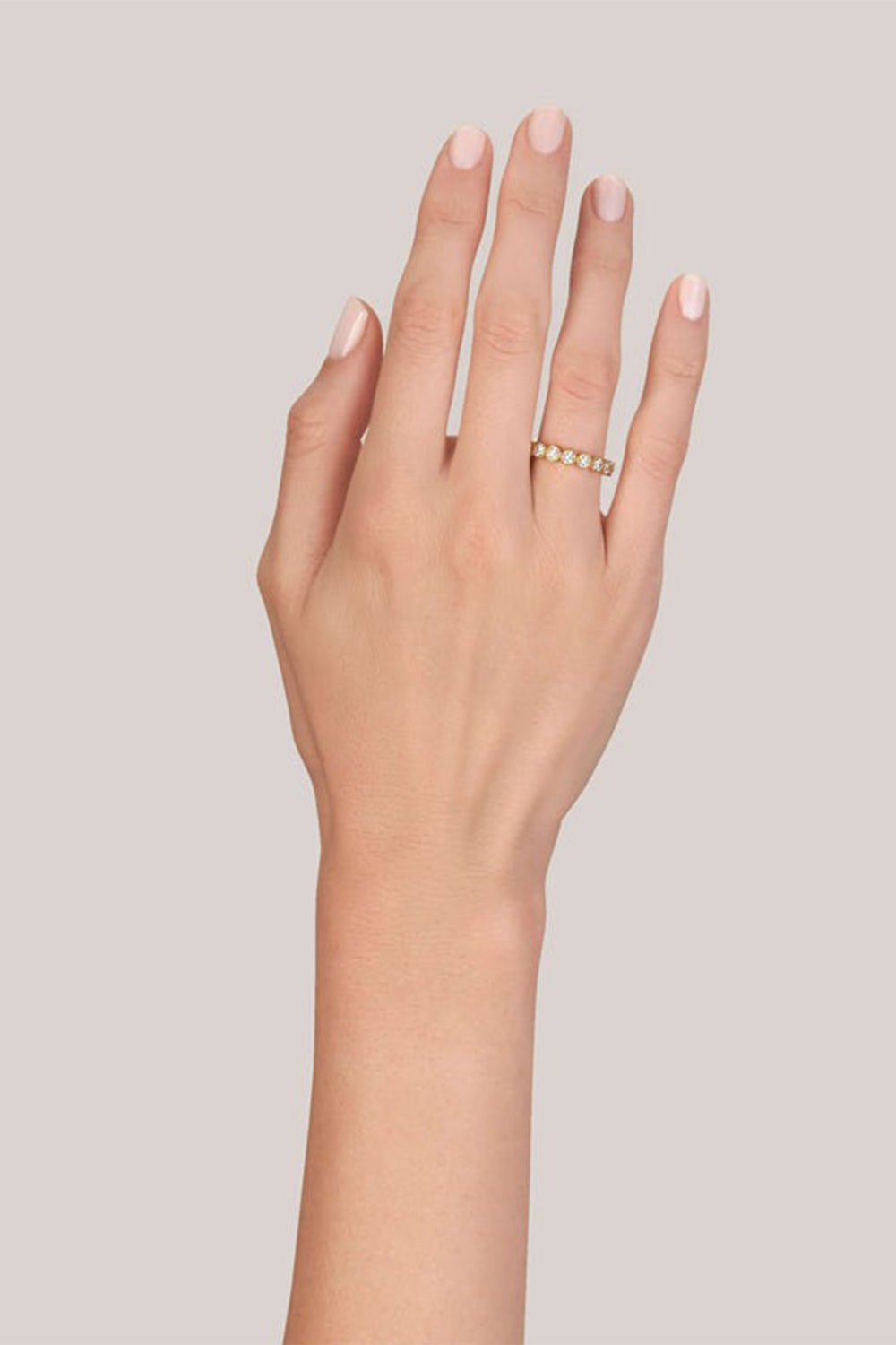 SINGLE STONE-Medium Gabby Ring-YELLOW GOLD