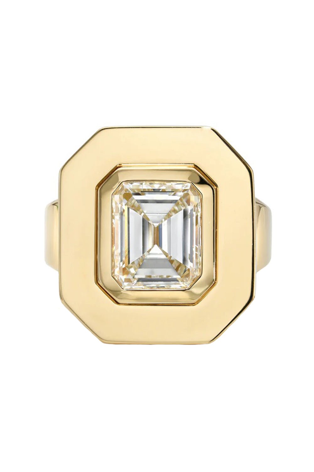 SINGLE STONE-Rena Ring-YELLOW GOLD