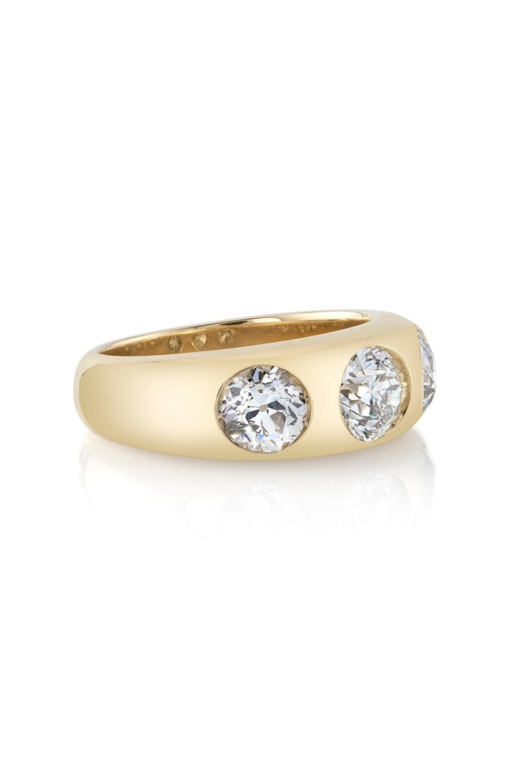 SINGLE STONE-Dallas 3 Diamond Ring-YELLOW GOLD