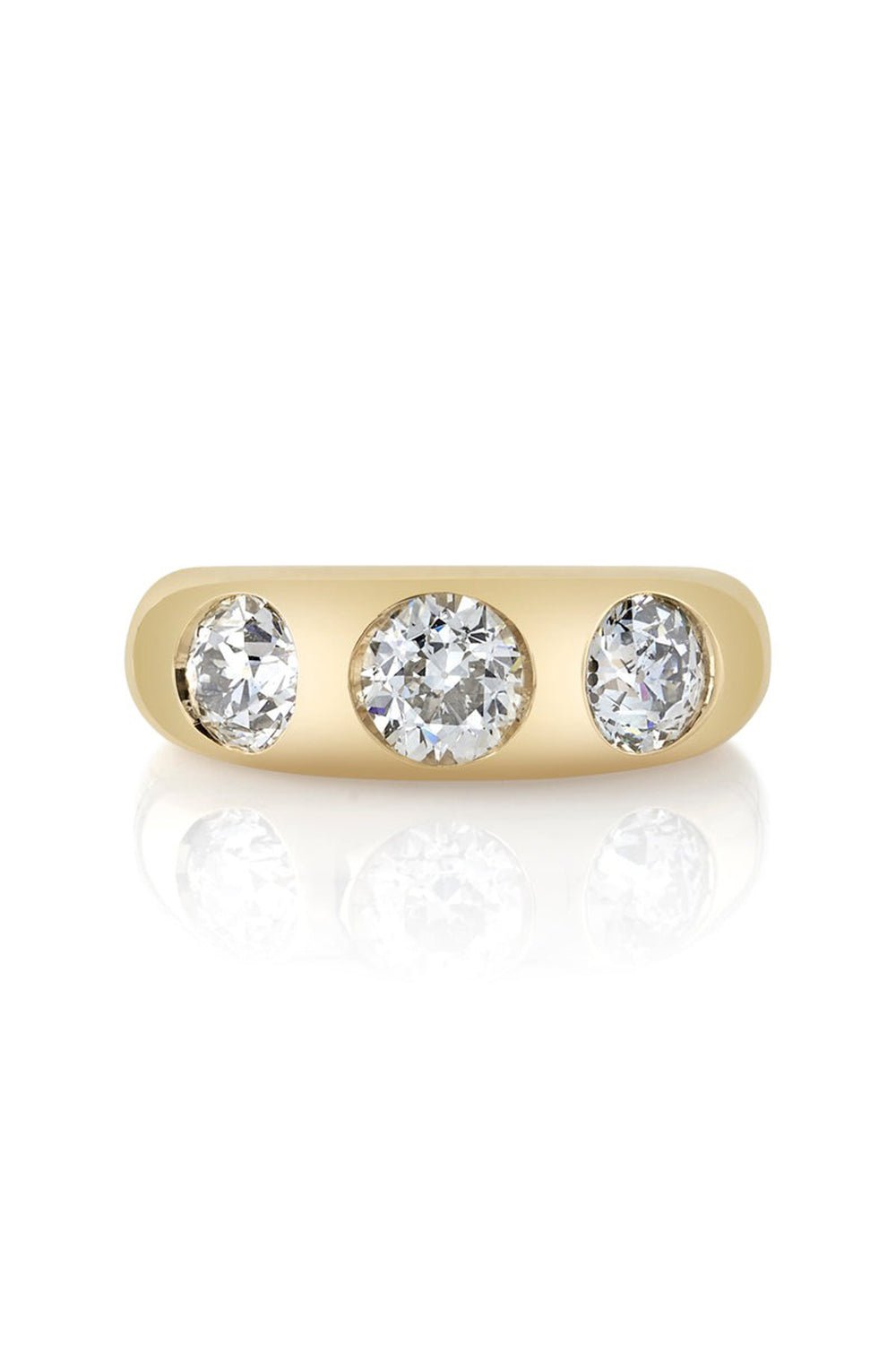 SINGLE STONE-Dallas 3 Diamond Ring-YELLOW GOLD