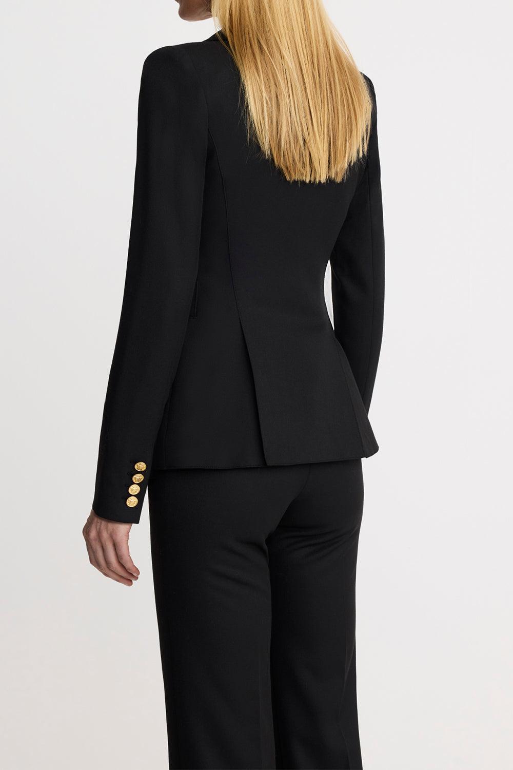 Duchess Blazer - Deep Black-BLACK-2-CLOTHINGJACKETBLAZERS-SMYTHE