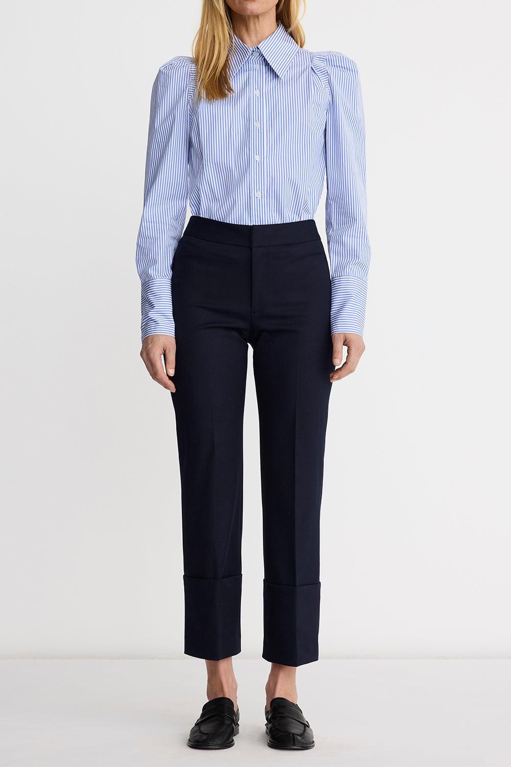 Berlin Cropped Straight Leg Pant-BLUE-2-CLOTHINGPANTSLIM FIT-SMYTHE