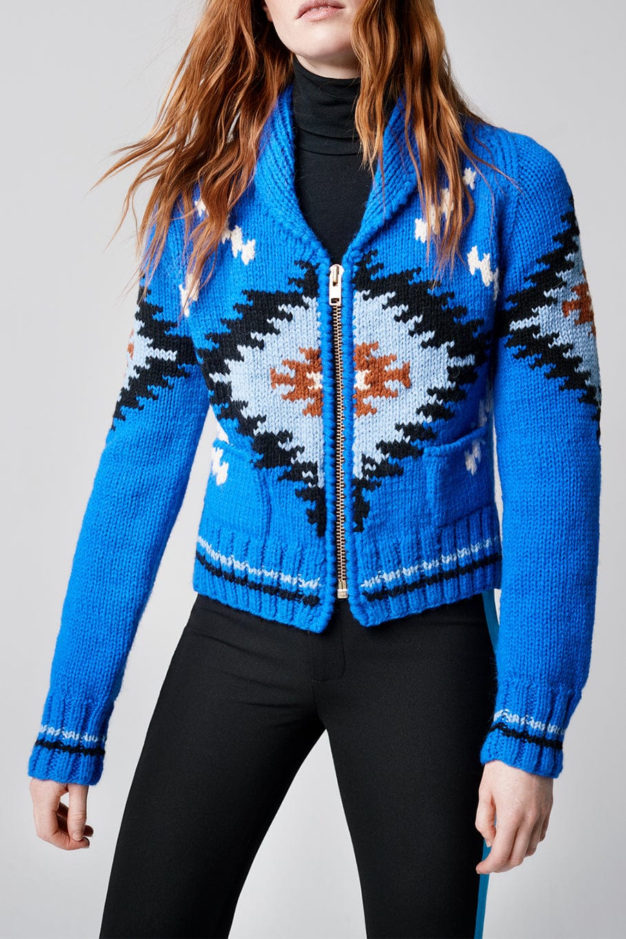 SMYTHE-Handknit Zip Cardigan-