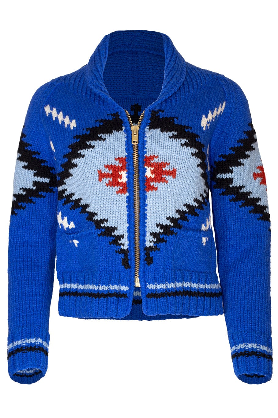 SMYTHE-Handknit Zip Cardigan-