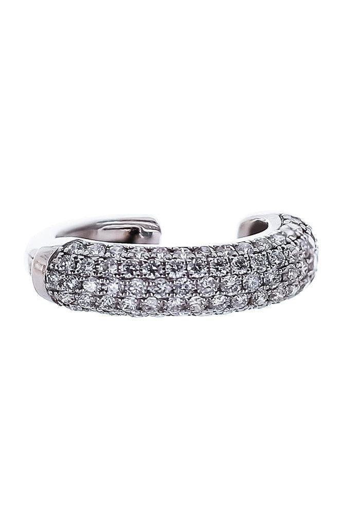  Diamond Five Row Pave Ear Cuff-WHITE GOLD-JEWELRYFINE JEWELEARRING-SOFIA LAROUSSI 