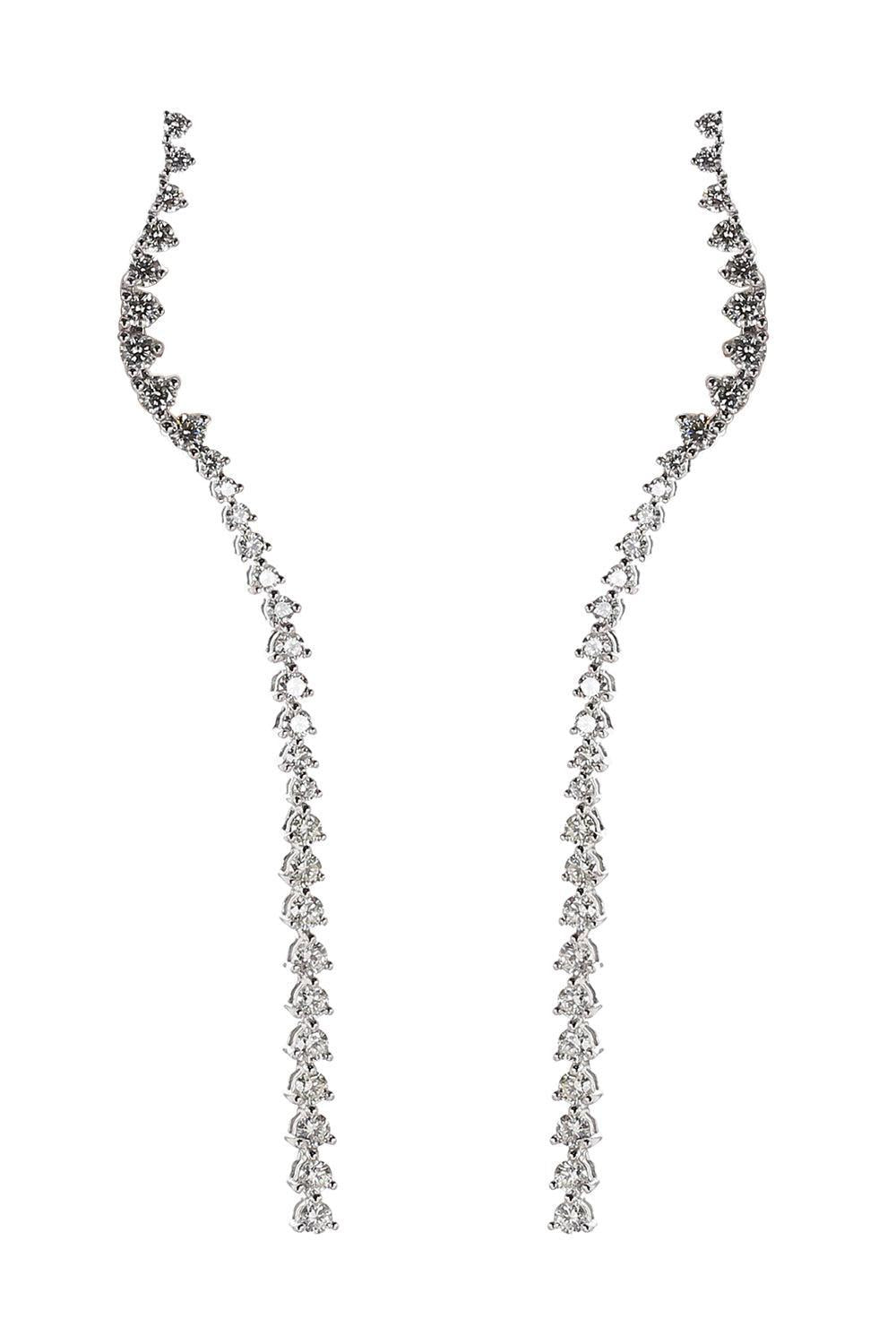 Diamond Long Line Drop Earrings-WHITE GOLD-JEWELRYFINE JEWELEARRING-SOFIA LAROUSSI