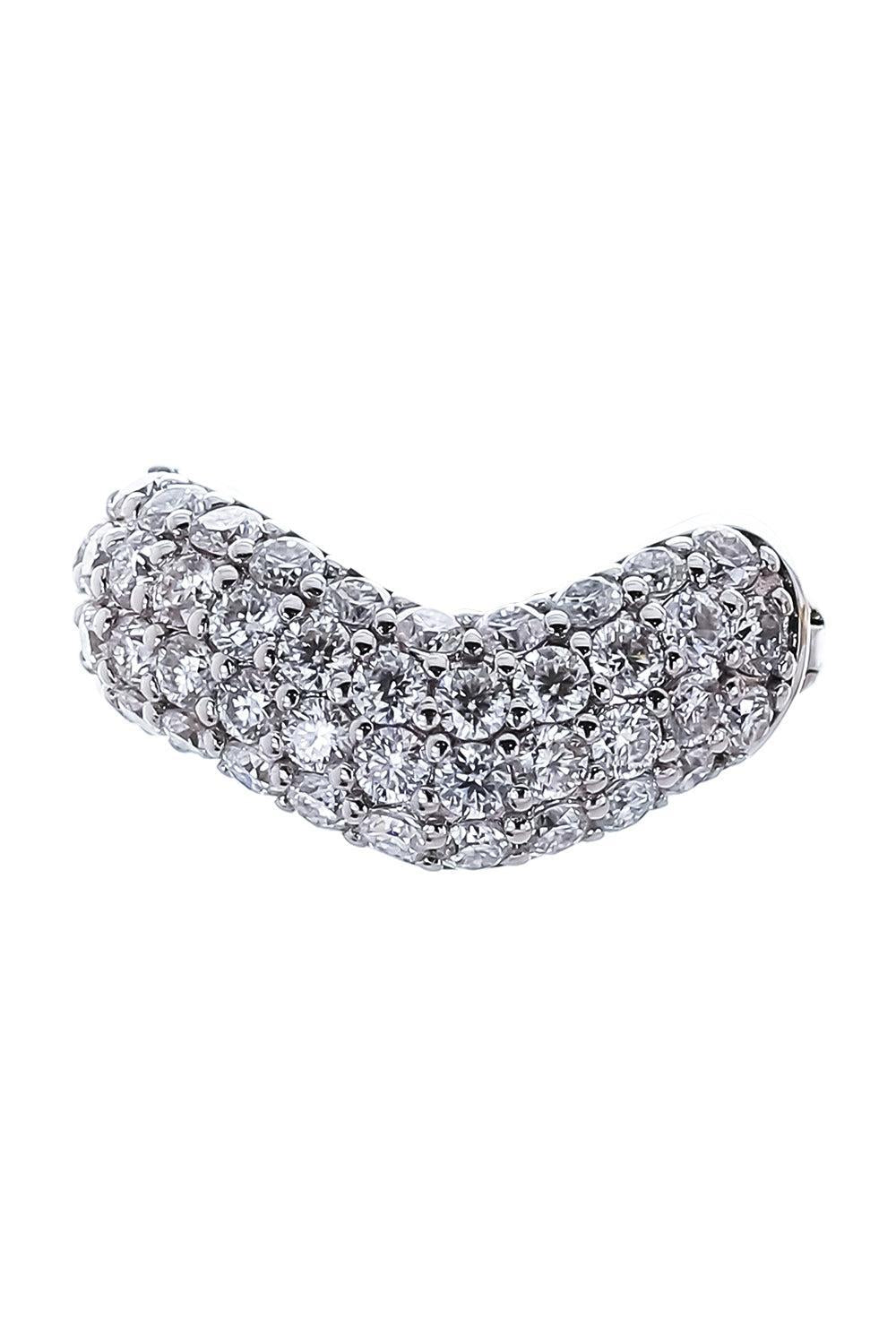  Diamond Pave Curve Ear Cuff-WHITE GOLD-JEWELRYFINE JEWELEARRING-SOFIA LAROUSSI 