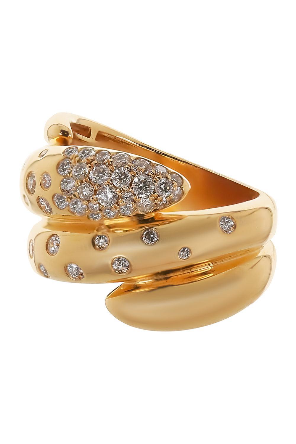  Diamond Scattered Coil Ring-YELLOW GOLD-6.25-JEWELRYFINE JEWELRING-SOFIA LAROUSSI 