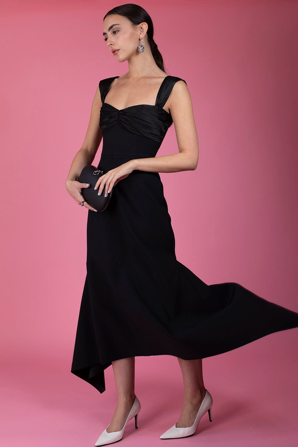 SOLACE LONDON-Dahlia Midi Dress-