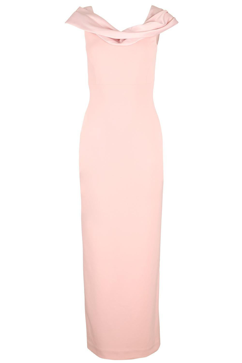 Adele Maxi Dress-PINK-2-CLOTHINGDRESSGOWN-SOLACE LONDON
