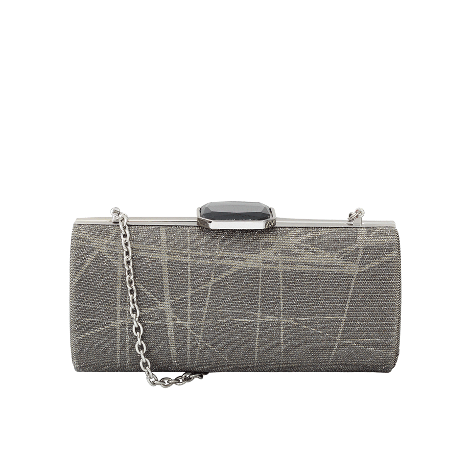 SONDRA ROBERTS-Metallic Clutch-PLATINUM