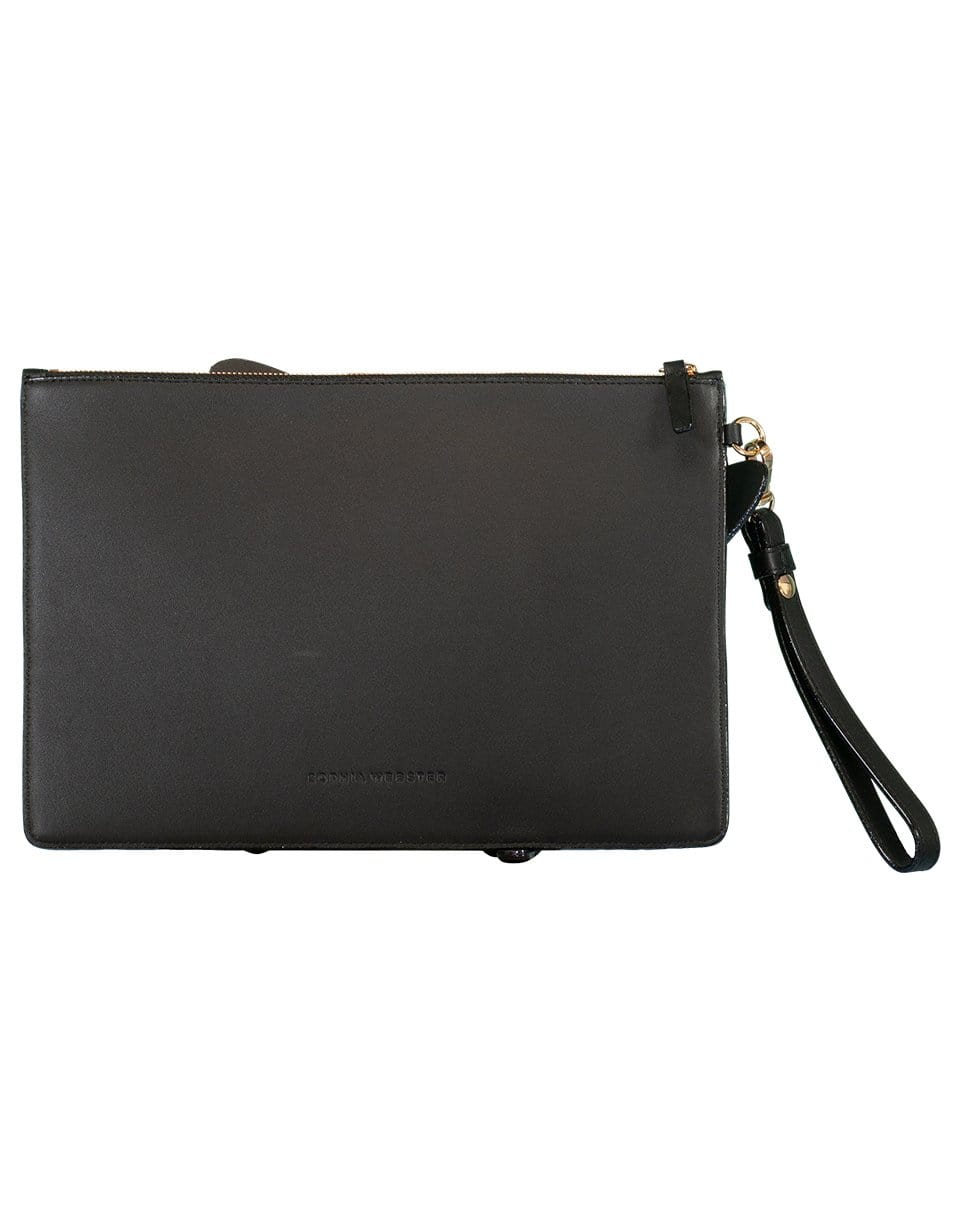 SOPHIA WEBSTER-Black Flossy Embellished Pouchette-BLACK