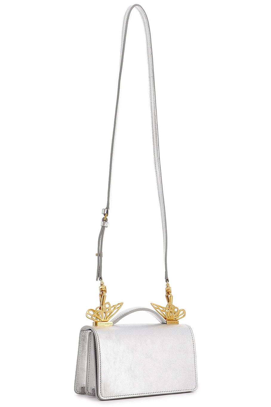 SOPHIA WEBSTER-Mariposa Mini Shoulder Bag - Silver-SILVER