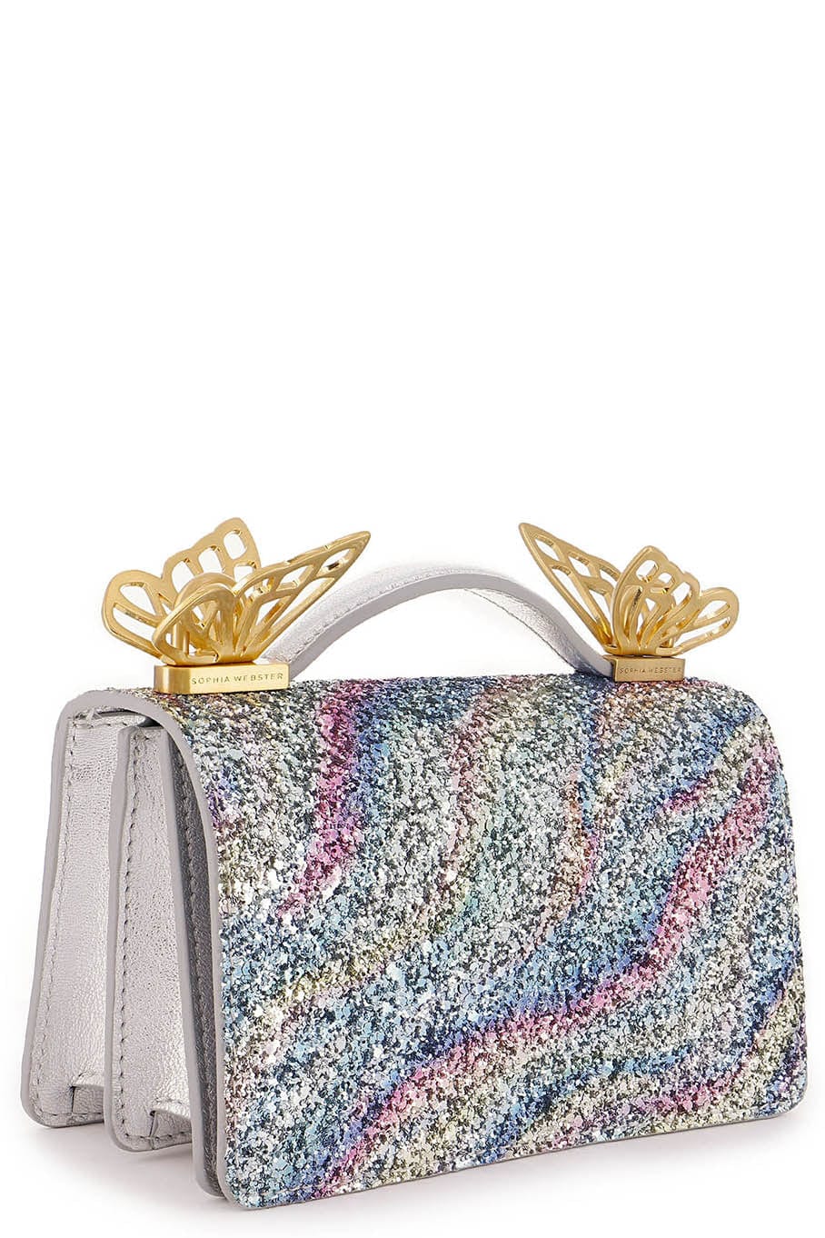 SOPHIA WEBSTER-Mariposa Mini Shoulder Bag - Glitter-WCGLITTR