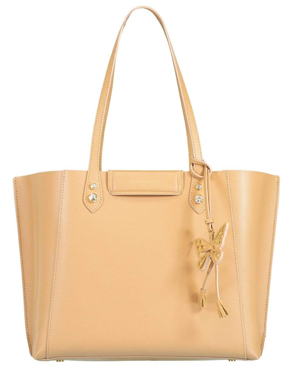 SOPHIA WEBSTER-Camel and Champagne Holla Tote-CML/CHAM